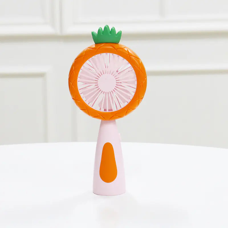 Portable USB Summer Quiet Cartoon Fruit Fan